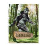 Bigfoot I Believe Postcard