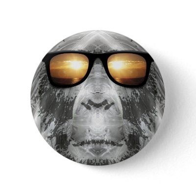 Bigfoot In Shades Pins by fivestars