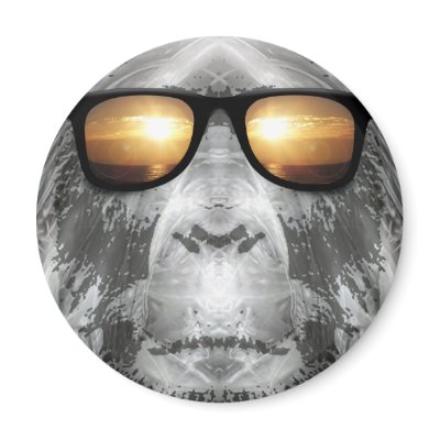 Bigfoot In Shades Fridge Magnets by fivestars