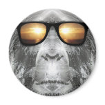 Bigfoot In Shades Fridge Magnets