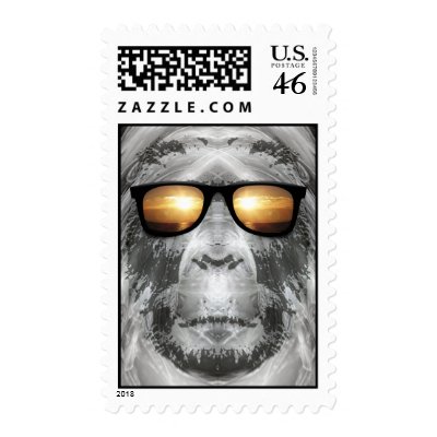 Bigfoot In Shades Stamp by fivestars