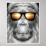 Bigfoot In Shades Print