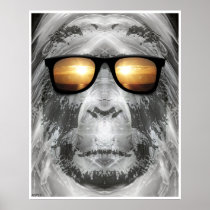Bigfoot In Shades Print