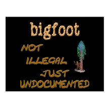 Bigfoot indocumentado tarjetas postales