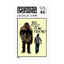 Bigfoot Is My Friend Stamps