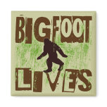 Bigfoot Lives Refrigerator Magnets