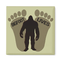 Bigfoot Lives Fridge Magnets