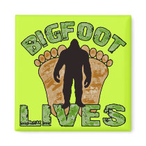 Bigfoot Lives Fridge Magnet