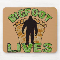 Bigfoot Lives Mouse Pads