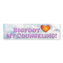 Bigfoot Loves My Counseling - Basic Bumper Sticker