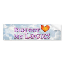 Bigfoot Loves My Logic - Basic Bumper Sticker