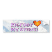 Bigfoot Loves My Spirit - Basic Bumper Sticker