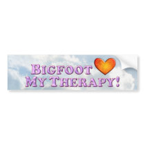 Bigfoot Loves My Therapy - Basic Bumper Stickers