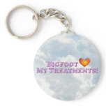 Bigfoot Loves My Treatments - Basic Keychains