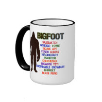 Bigfoot Names Coffee Mug