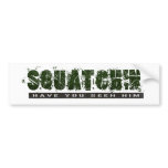Bigfoot paranormal crypto bumper stickers
