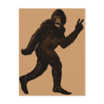 Bigfoot Peace Postcard