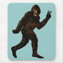 Bigfoot Peace Sign Mousepad