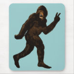 Bigfoot Peace Sign Mousepad