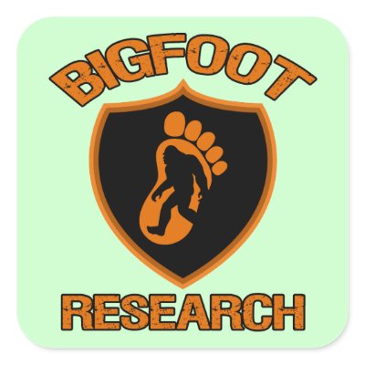 Bigfoot Research Stickers by dgpaulart