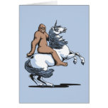 Bigfoot Riding a Unicorn Cards