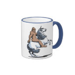 Bigfoot Riding a Unicorn Mug