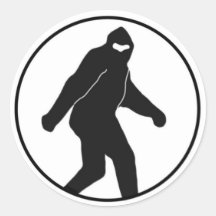Bigfoot Round Sticker