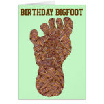 Bigfoot Sasquatch Yeti Fun Birthday Bigfoot Card