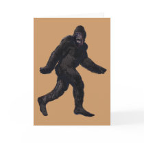 Bigfoot Sasquatch Yetti Greeting Cards