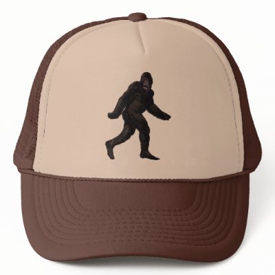 Bigfoot Sasquatch Yetti Trucker Hat by IslandVintage