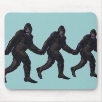 Bigfoot Sasquatch Yetti Mouse Pad