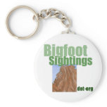 Bigfoot Sightings Logo Keychain