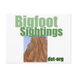 Bigfoot Sightings Logo Postcard