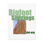 Bigfoot Sightings Logo Postcards