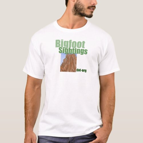 Bigfoot Sightings Logo T-Shirt shirt