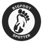 Bigfoot Spotter Round Sticker