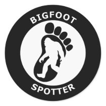 Bigfoot Spotter Round Sticker