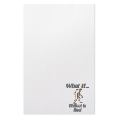 Bigfoot Stationery Paper by what_if