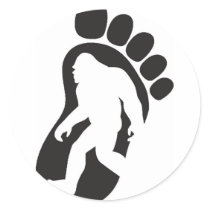 Bigfoot Round Sticker