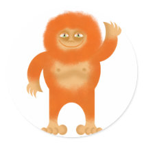 BIGFOOT ROUND STICKERS