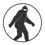 Bigfoot Round Sticker