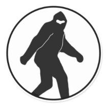 Bigfoot Sticker (round) Classic