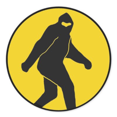 Bigfoot Sticker (Yellow) by EdNewcomer