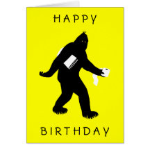Bigfoot Surprised Card