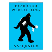 Bigfoot Surprised (Get Well) Cards
