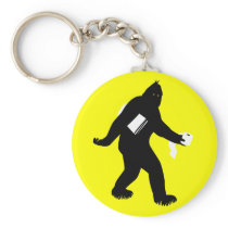 Bigfoot Surprised Key Chains