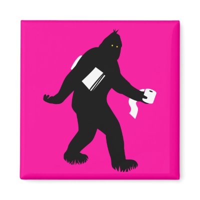 Bigfoot Surprised Refrigerator Magnet by Iantos_Place