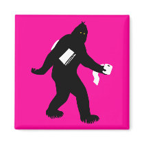Bigfoot Surprised Refrigerator Magnet