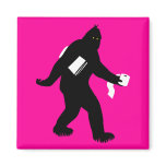 Bigfoot Surprised Refrigerator Magnet