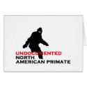 Bigfoot: undocumented north american primate. cards